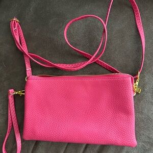 Vibrant Pink Crossbody Bag